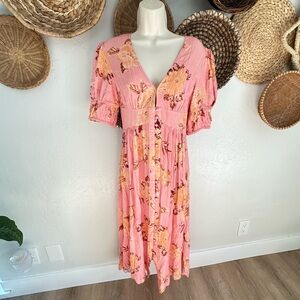 KEEPSAKE THE LABEL Forever Floral Midi Dress. Size Small